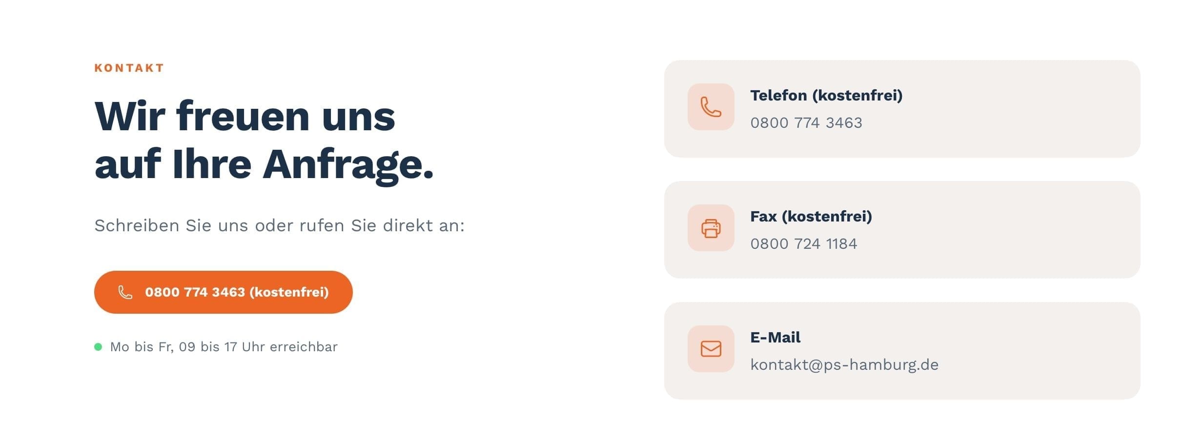 Presse Service Hamburg Website – Bestellablauf und Services